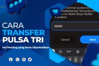 cara transfer pulsa tri