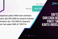 Daftar Paket SMS Indosat